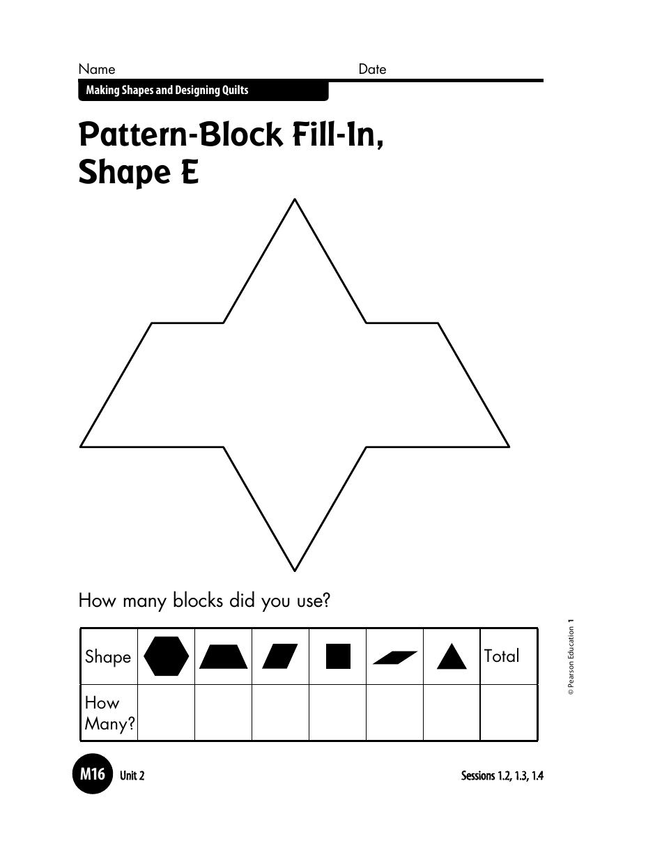 Pattern-Block Quilt Templates, Page 5