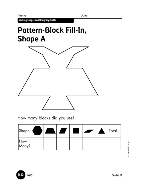 Pattern-Block Quilt Templates - Image Preview