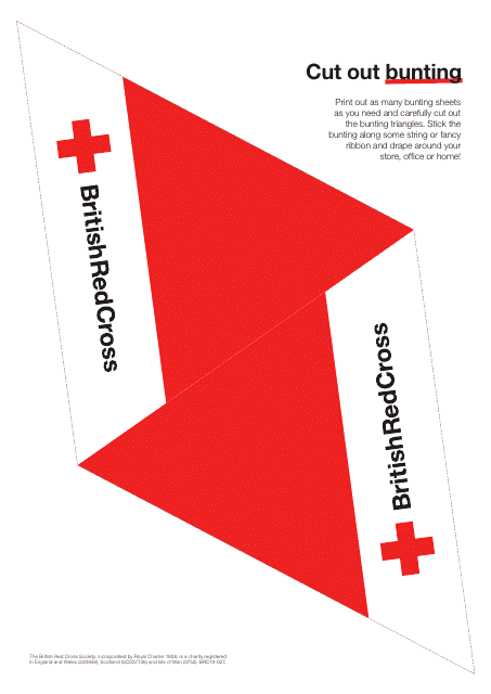 Bunting Template - British Red Cross