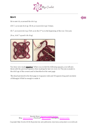Floral Maze Shawl Crochet Pattern, Page 5
