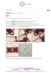 Floral Maze Shawl Crochet Pattern, Page 7