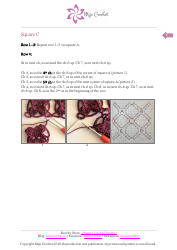 Floral Maze Shawl Crochet Pattern, Page 8
