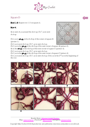 Floral Maze Shawl Crochet Pattern, Page 9