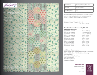 Bumblecomb Quilt Pattern Template