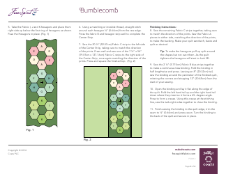 Bumblecomb Quilt Pattern Template, Page 3