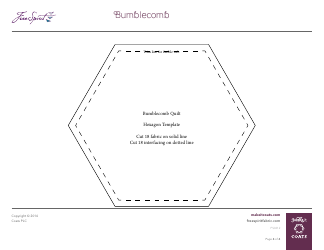 Bumblecomb Quilt Pattern Template, Page 4