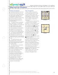 Frosted Flake Quilt Pattern Templates, Page 3