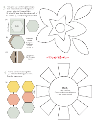 Hexagon Oasis Quilting Pattern Templates, Page 4