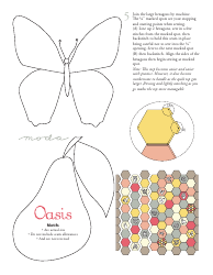 Hexagon Oasis Quilting Pattern Templates, Page 6