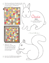Hexagon Oasis Quilting Pattern Templates, Page 7