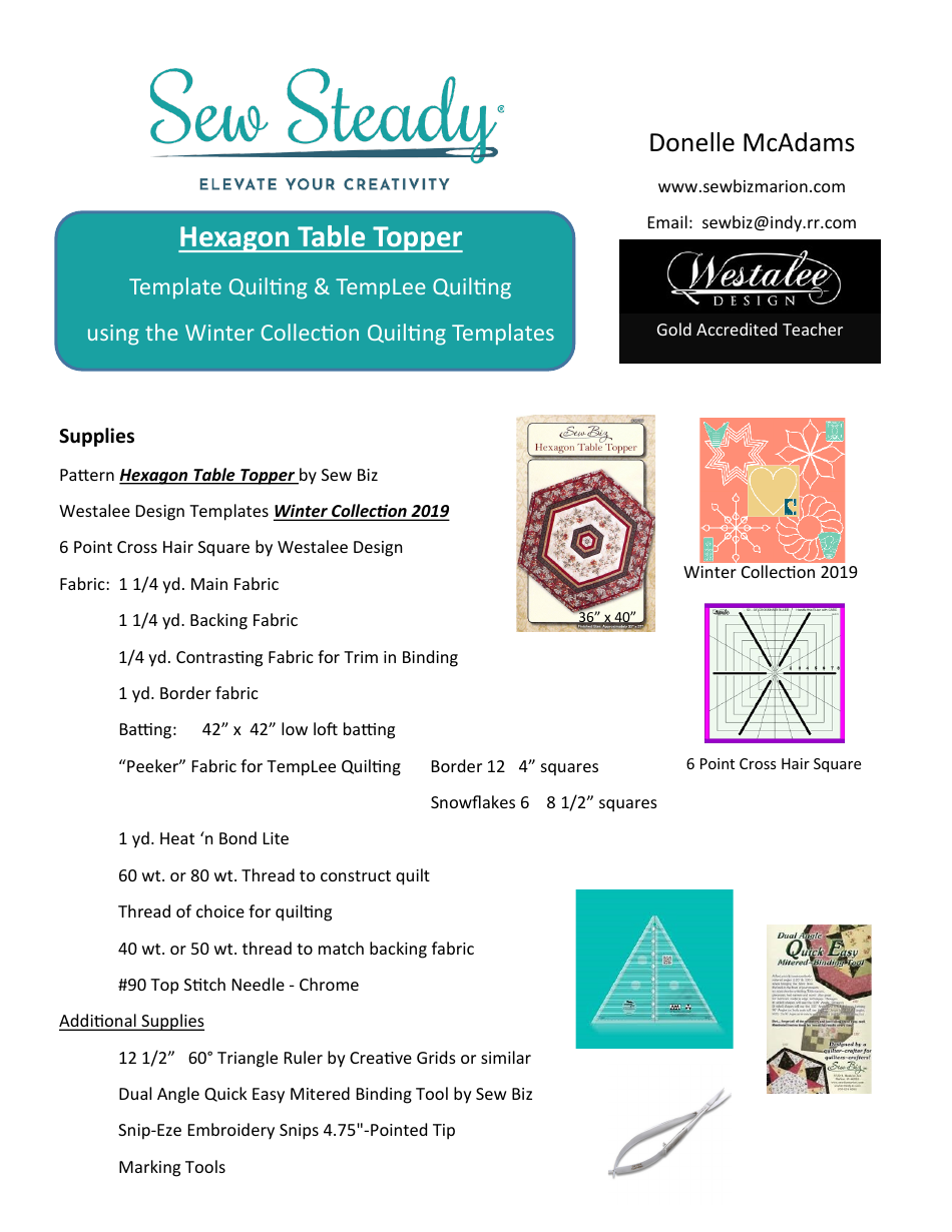 Hexagon-Table-Topper-Quilt-Pattern