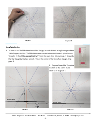 Hexagon Table Topper Quilt Pattern, Page 3