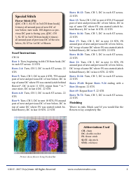 Flower Garden Scarf Crochet Pattern, Page 2