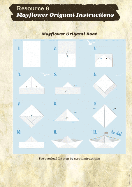 Mayflower Origami Boat Guide