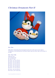 Document preview: Christmas Ornament Crochet Patterns