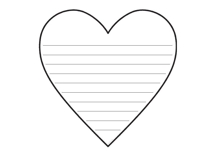 Heart Note Templates