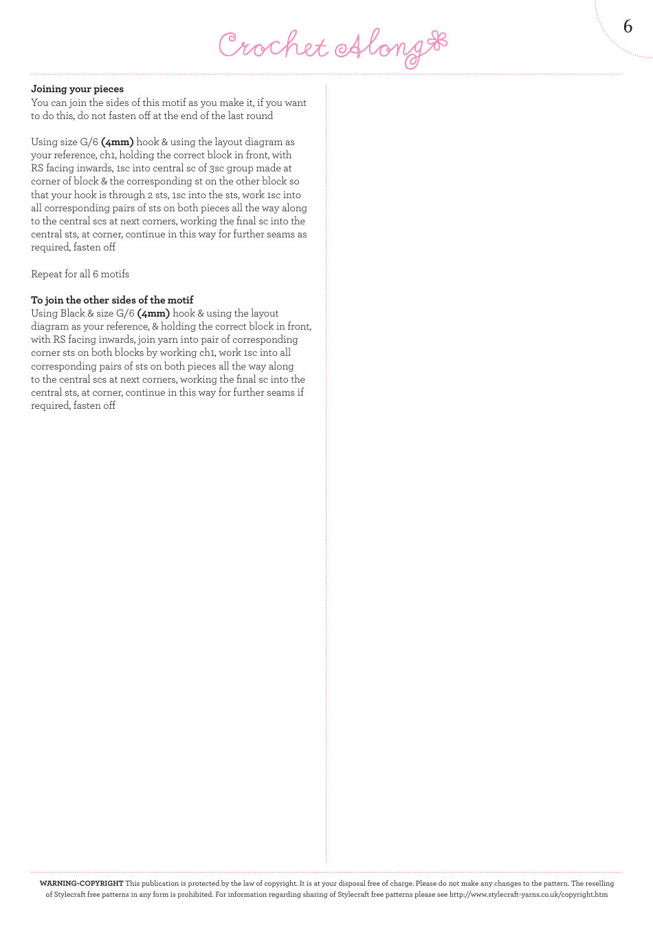 Ring of Roses Block Crochet Pattern, Page 7