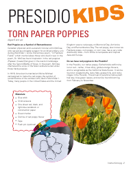 Torn Paper Poppy Template