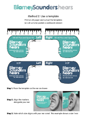 Ear Size Measuring Templates, Page 2