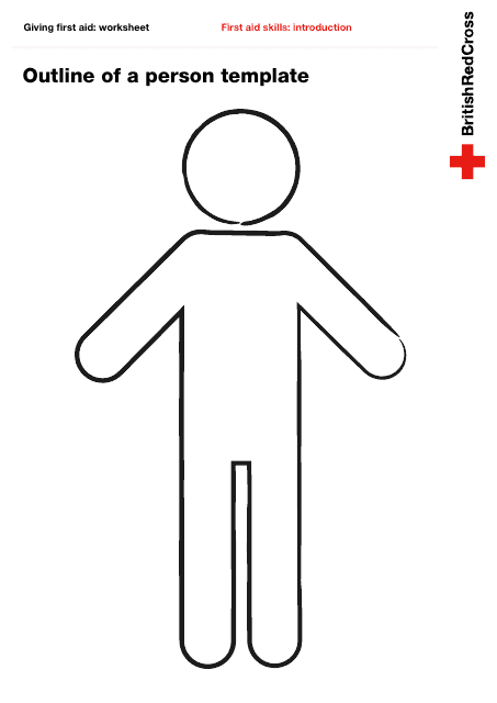 Person Outline Template