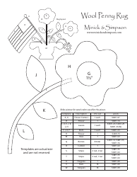 Wool Penny Rug Pattern Templates, Page 2