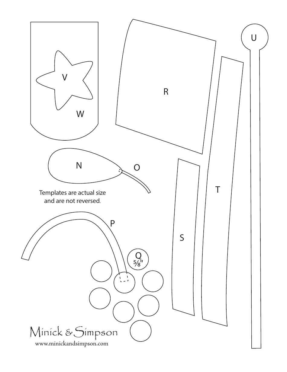 Wool Penny Rug Pattern Templates, Page 4