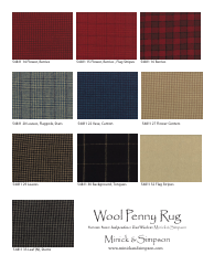 Wool Penny Rug Pattern Templates, Page 5
