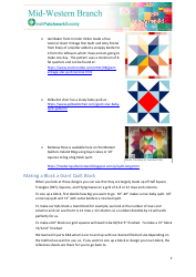 Summer Quilting Pattern, Page 2