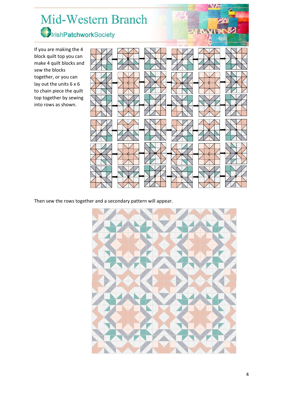 Summer Quilting Pattern, Page 4