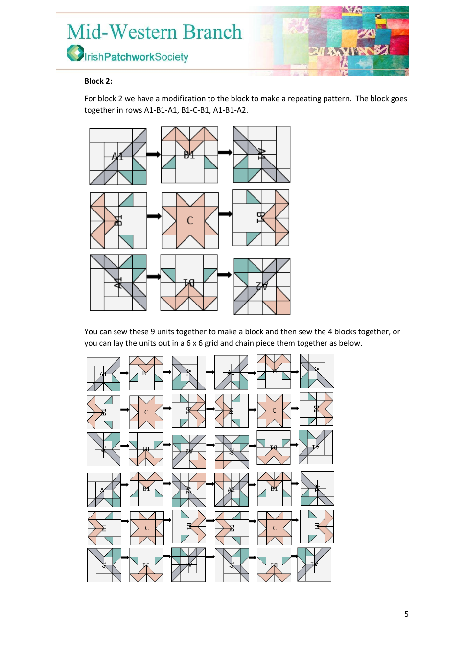 Summer Quilting Pattern, Page 5
