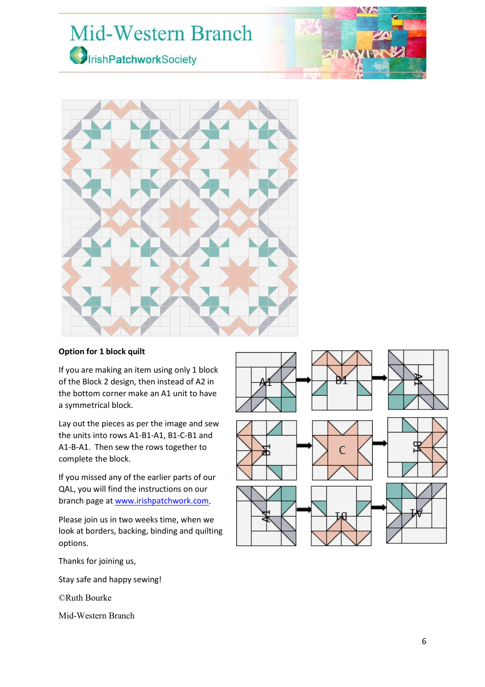 Summer Quilting Pattern, Page 6
