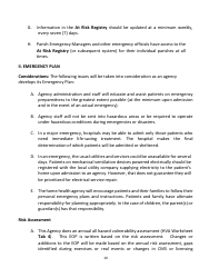 Home Health Agency Emergency Operations Plan - Louisiana, Page 10