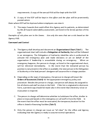 Home Health Agency Emergency Operations Plan - Louisiana, Page 11