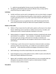 Home Health Agency Emergency Operations Plan - Louisiana, Page 14