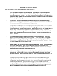 Home Health Agency Emergency Operations Plan - Louisiana, Page 2