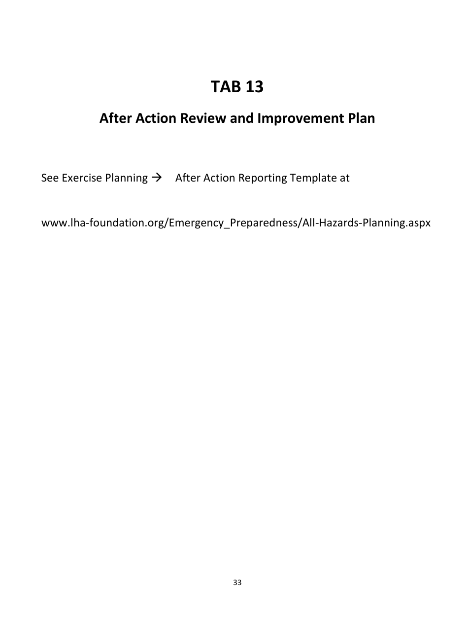 Home Health Agency Emergency Operations Plan - Louisiana, Page 33