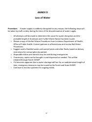 Home Health Agency Emergency Operations Plan - Louisiana, Page 37