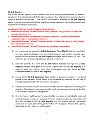 Home Health Agency Emergency Operations Plan - Louisiana, Page 9