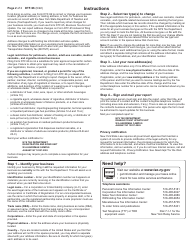 Form DTF-96 Report of Address Change for Business Tax Accounts - New York, Page 2