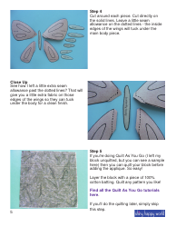 Butterfly Applique Pattern Template, Page 5