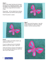 Butterfly Applique Pattern Template, Page 6