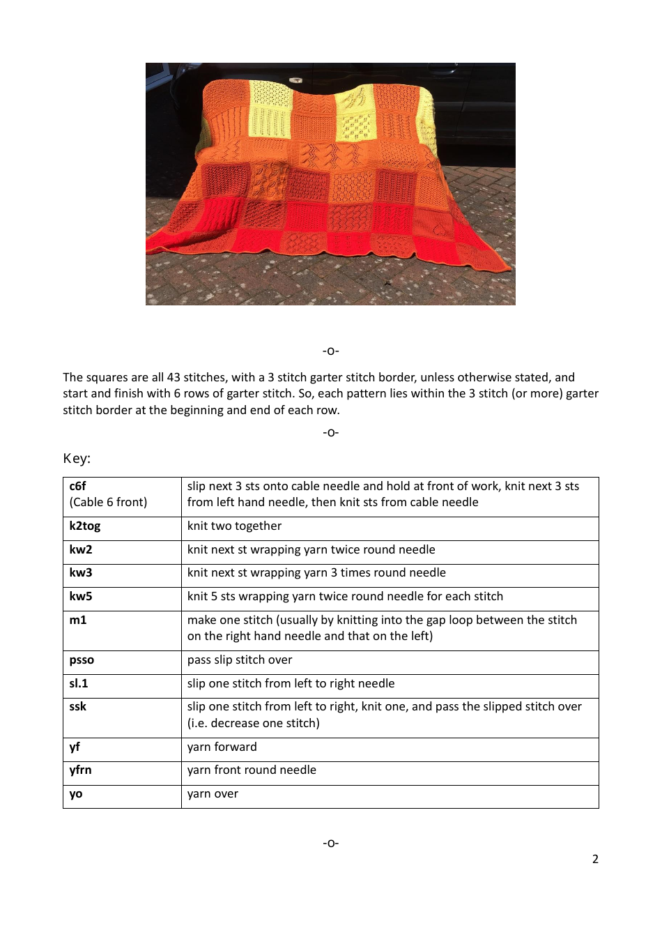 Lace Mystery Blanket Knitting  Crochet Pattern, Page 2
