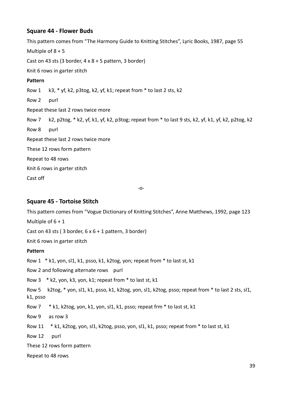 Lace Mystery Blanket Knitting  Crochet Pattern, Page 39