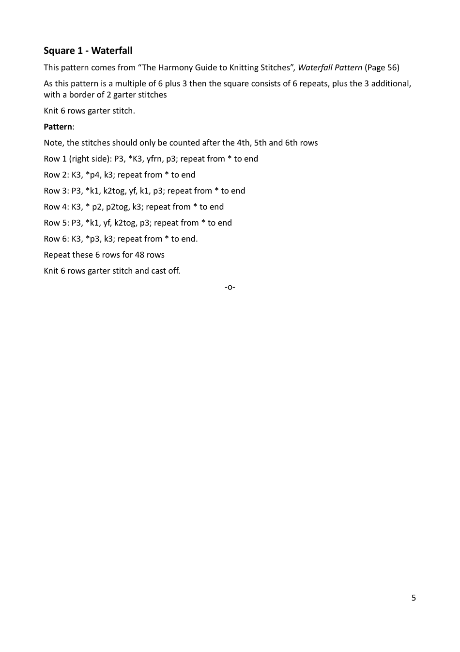 Lace Mystery Blanket Knitting  Crochet Pattern, Page 5