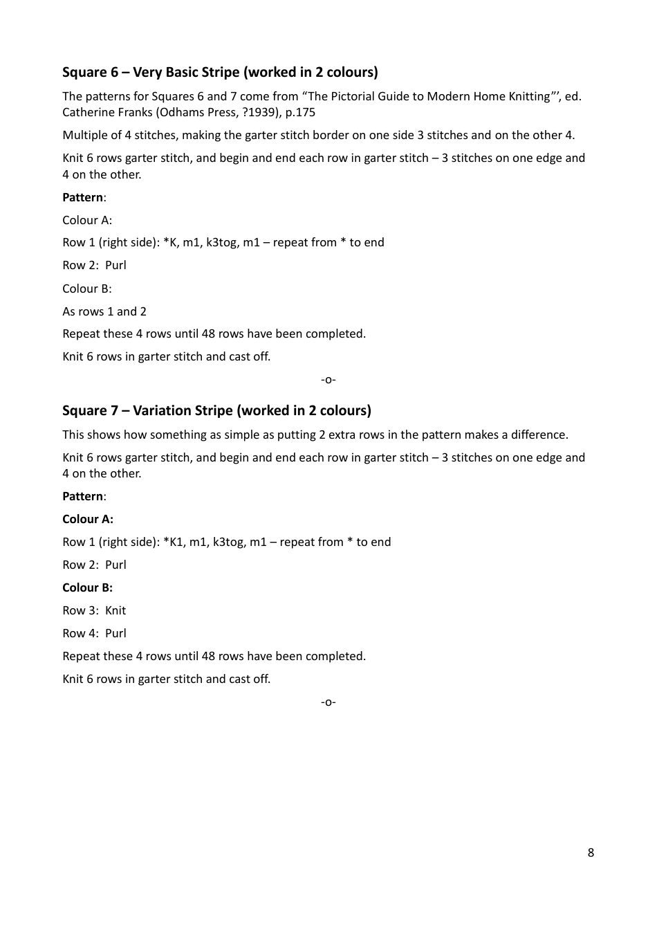 Lace Mystery Blanket Knitting  Crochet Pattern, Page 8