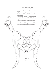 Dragon Finger Puppet Template, Page 2