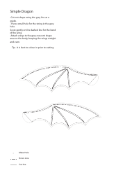 Dragon Finger Puppet Template, Page 3