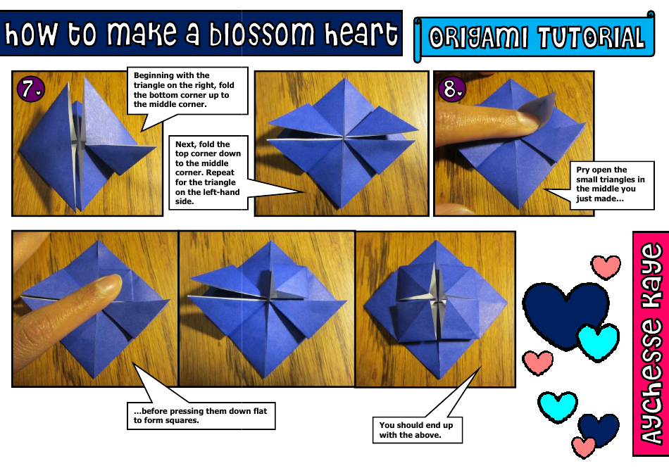 Origami Blossom Heart Guide Download Printable Pdf Templateroller