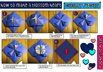 Origami Blossom Heart Guide, Page 4