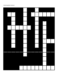 Document preview: Crossword Puzzle Template